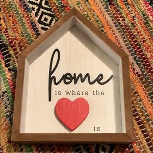 🆕 Home is where the ❤️ is wall decor